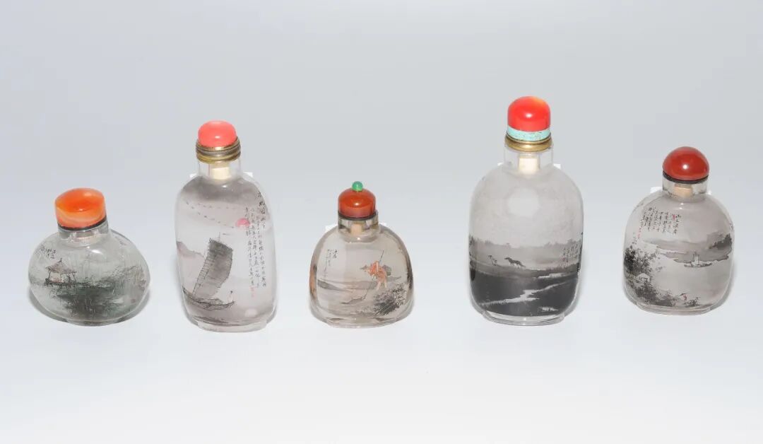 瑠璃鼻炎壺 琉璃内画鼻烟壶：-鼻烟壶-7788红宝书