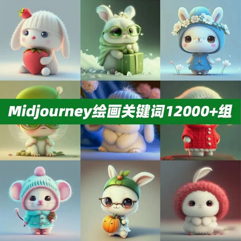 人工智能Midjourney视觉艺术创作0基础教程来了，附12000+组AI绘画关键词！