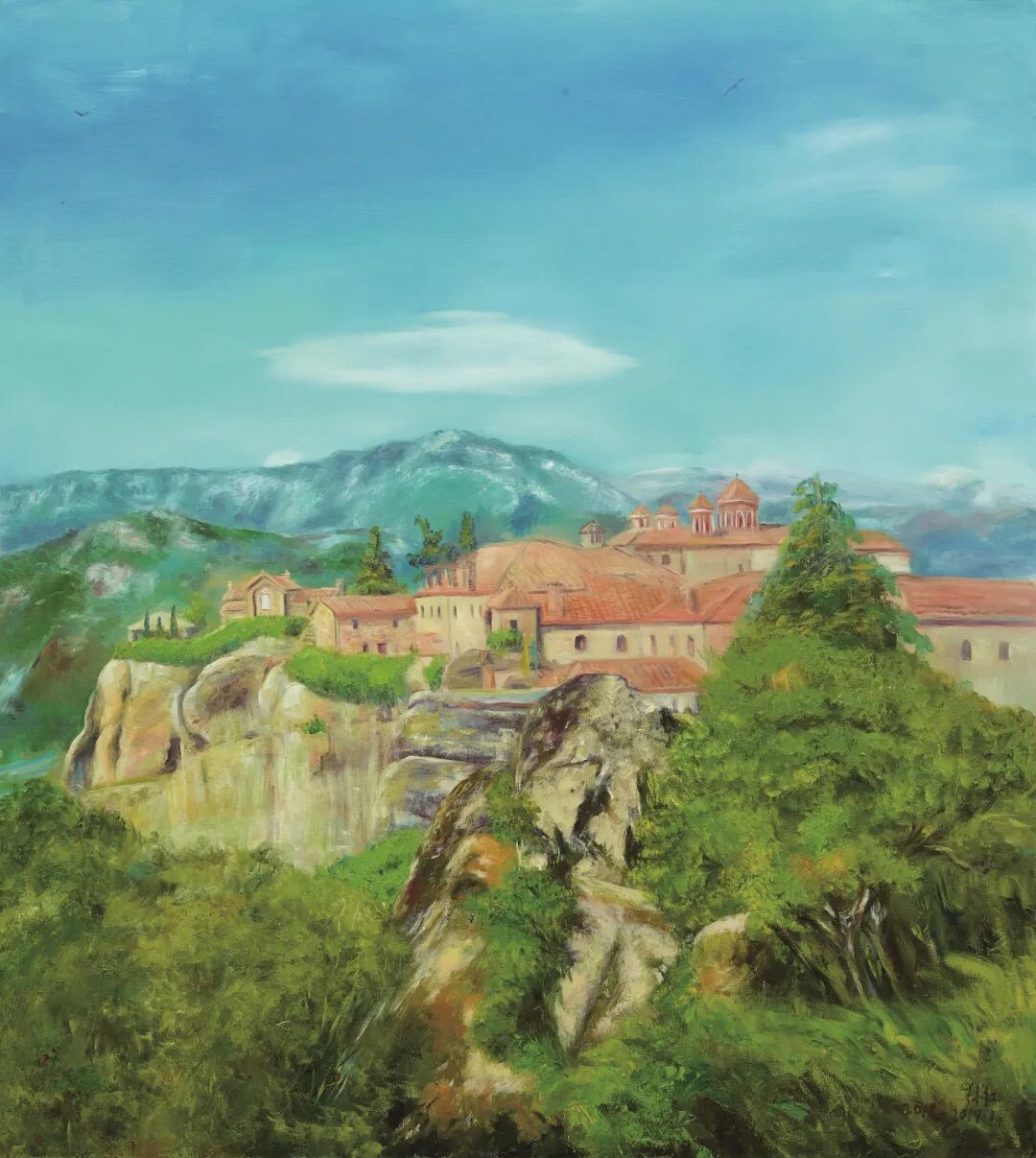 马其顿的呼声林红油画艺术展组图