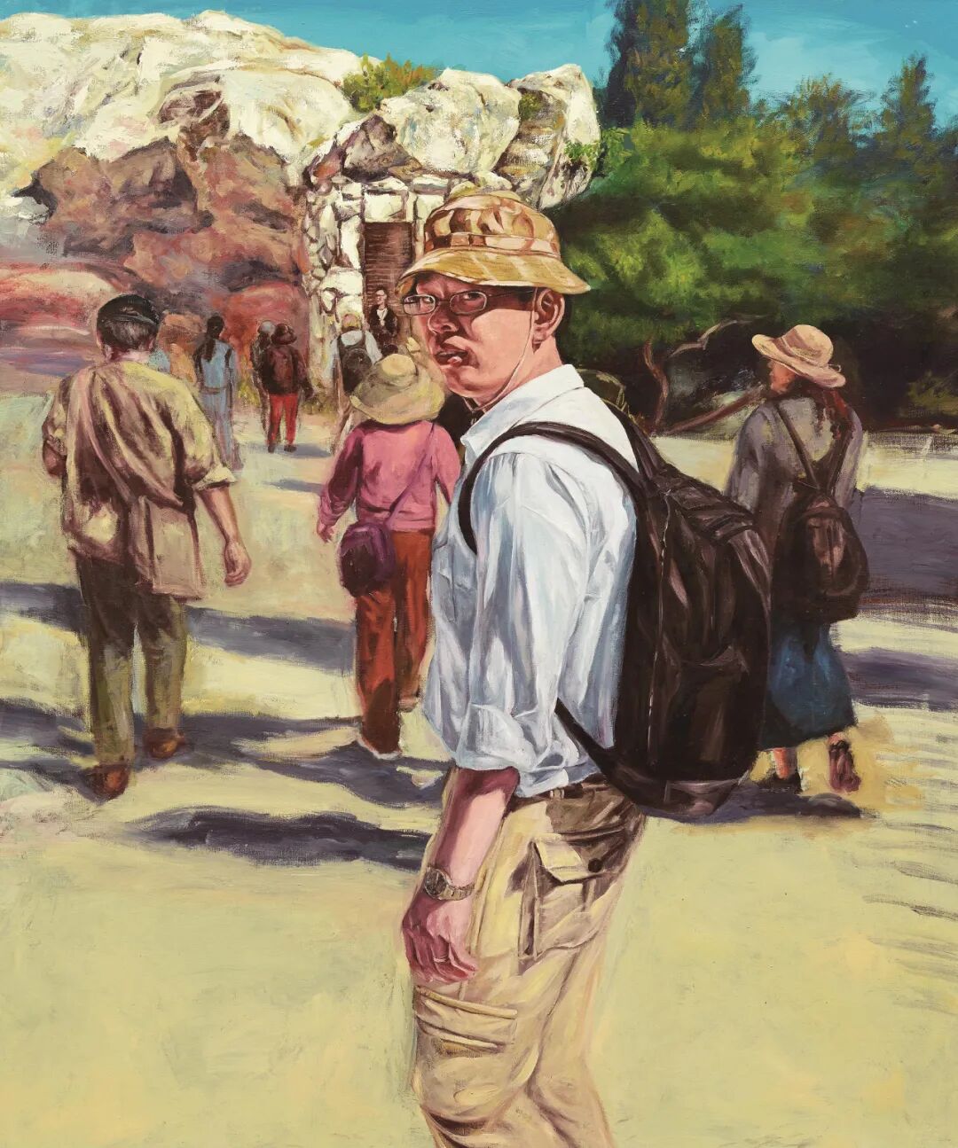 马其顿的呼声林红油画艺术展组图