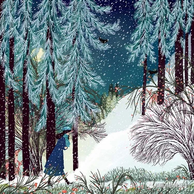 插畫丨高度近視讓她在畫畫時癡迷於細節，畫出紋理滿滿的森林美景 家居 第7張