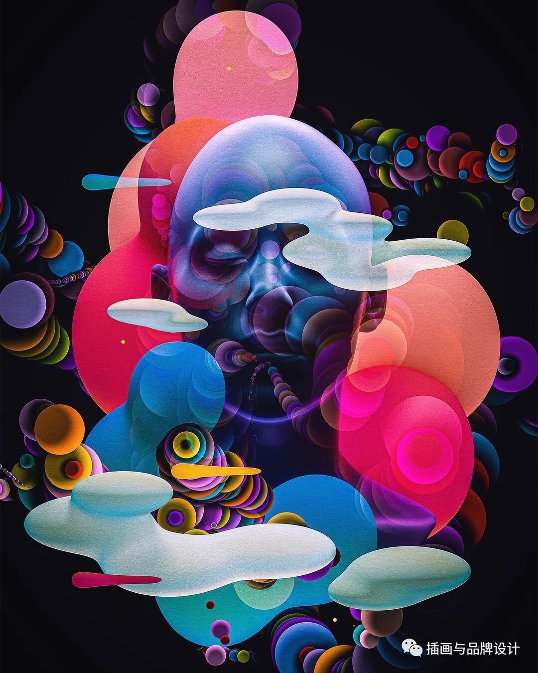 创造了充满活力的三维梦境,肌理质感超吸睛,满满都是对抽象艺术的探索