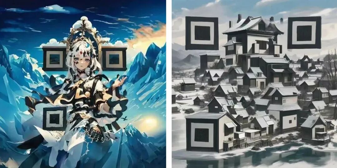 stable diffusion生成抽象的艺术二维码