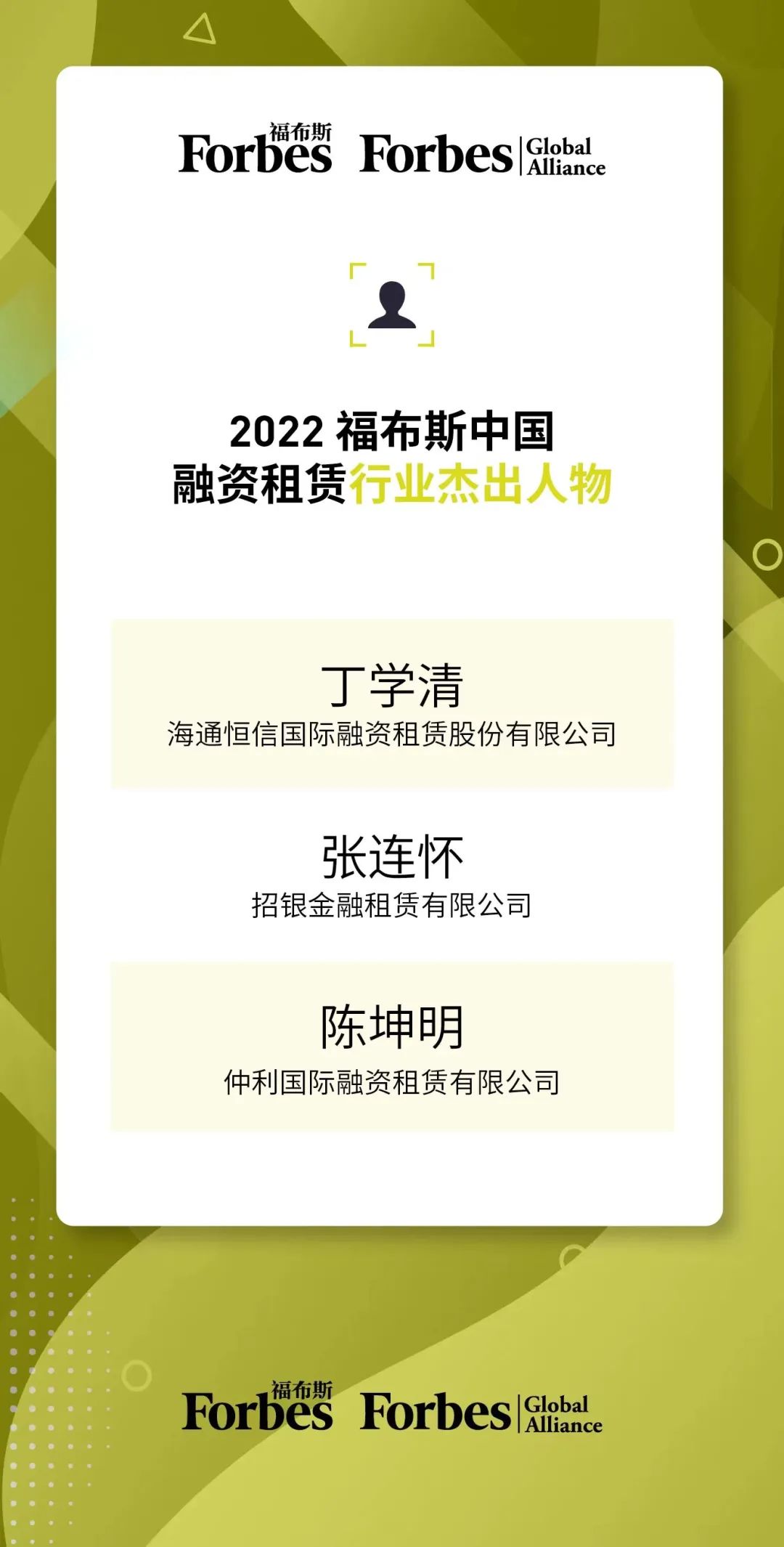 2022福布斯中国融资租赁机构50强