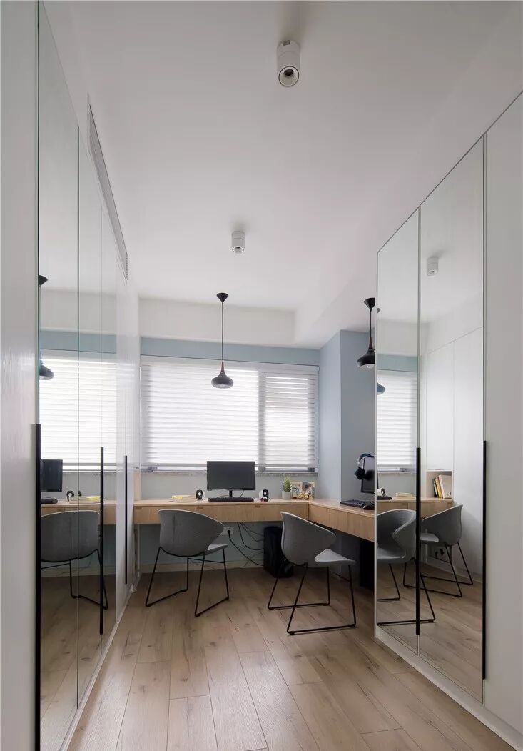 120平4室2厅，书房这样装，轻松拥有衣帽间+瑜伽室！