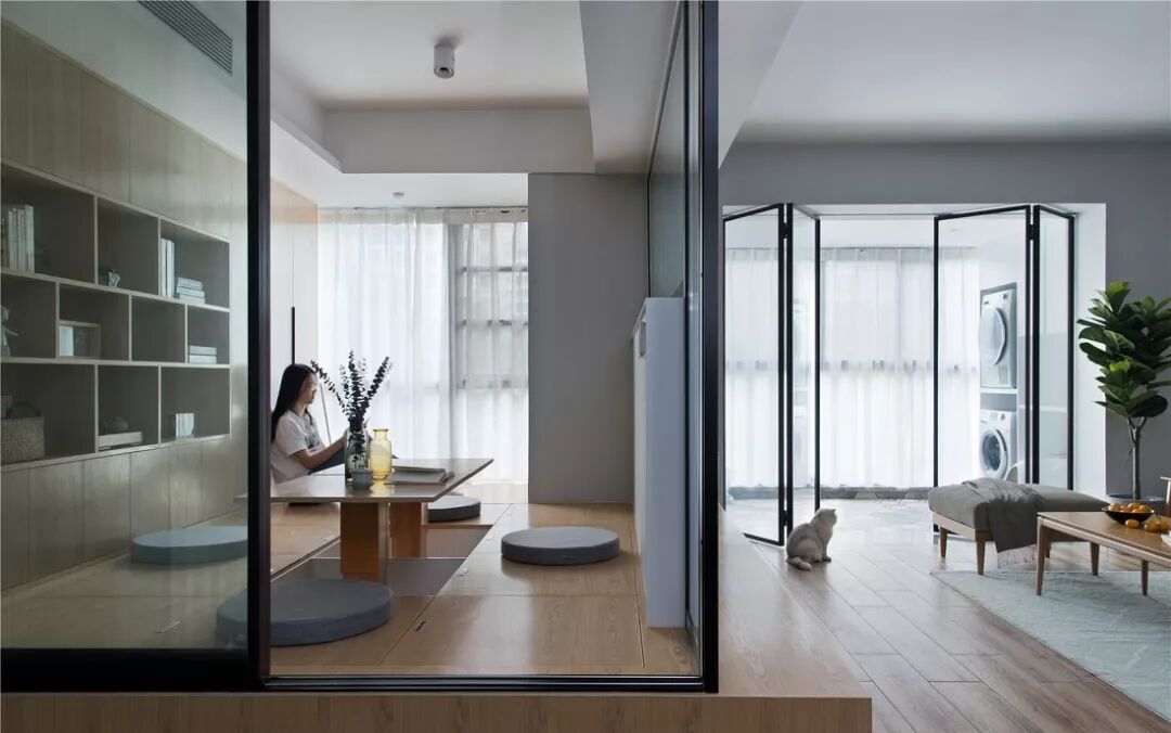 120平4室2厅，书房这样装，轻松拥有衣帽间+瑜伽室！