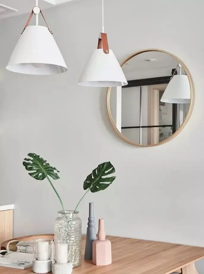 120m²三室北欧，白色搭配木色，经典组合百看不厌