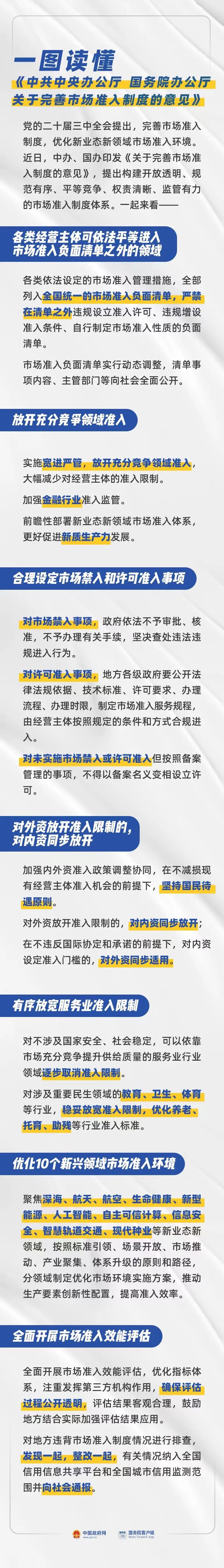 【行业动态】加强金融行业准入监管-《中共中央办公厅 国务院办公厅关于完善市场准入制度的意见》