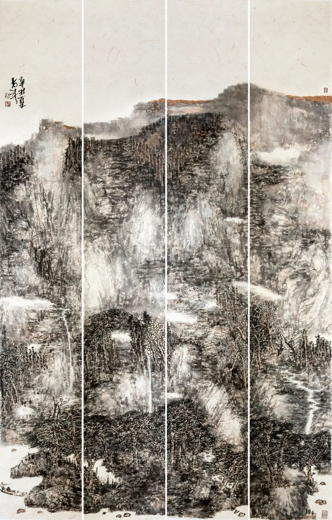 含道映物张星斗书画展在日照市美术馆展出