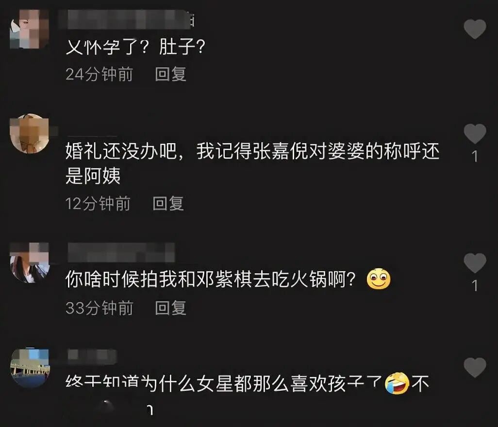 张嘉倪出门带俩保姆仨保镖疑怀三胎？豪门婆婆曾反对婚事，结婚7年产2娃仍未圆婚礼梦（组图） - 9
