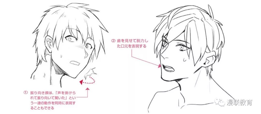 教程 漫画人物6种基本表情的画法part 04 惊 的表情画法 漫联教育 微信公众号文章阅读 Wemp