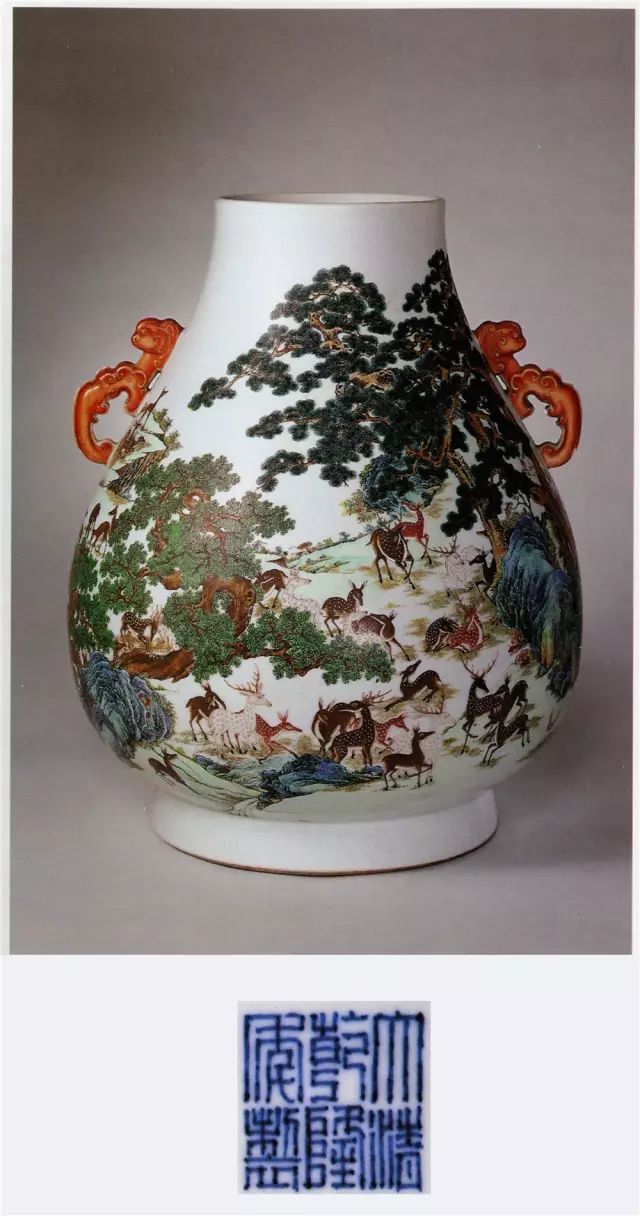 乾隆年制款 粉彩鹿耳大尊 高さ49cm 特大 ウブ品 入手困難 WWTT289 hqdefault.jpg