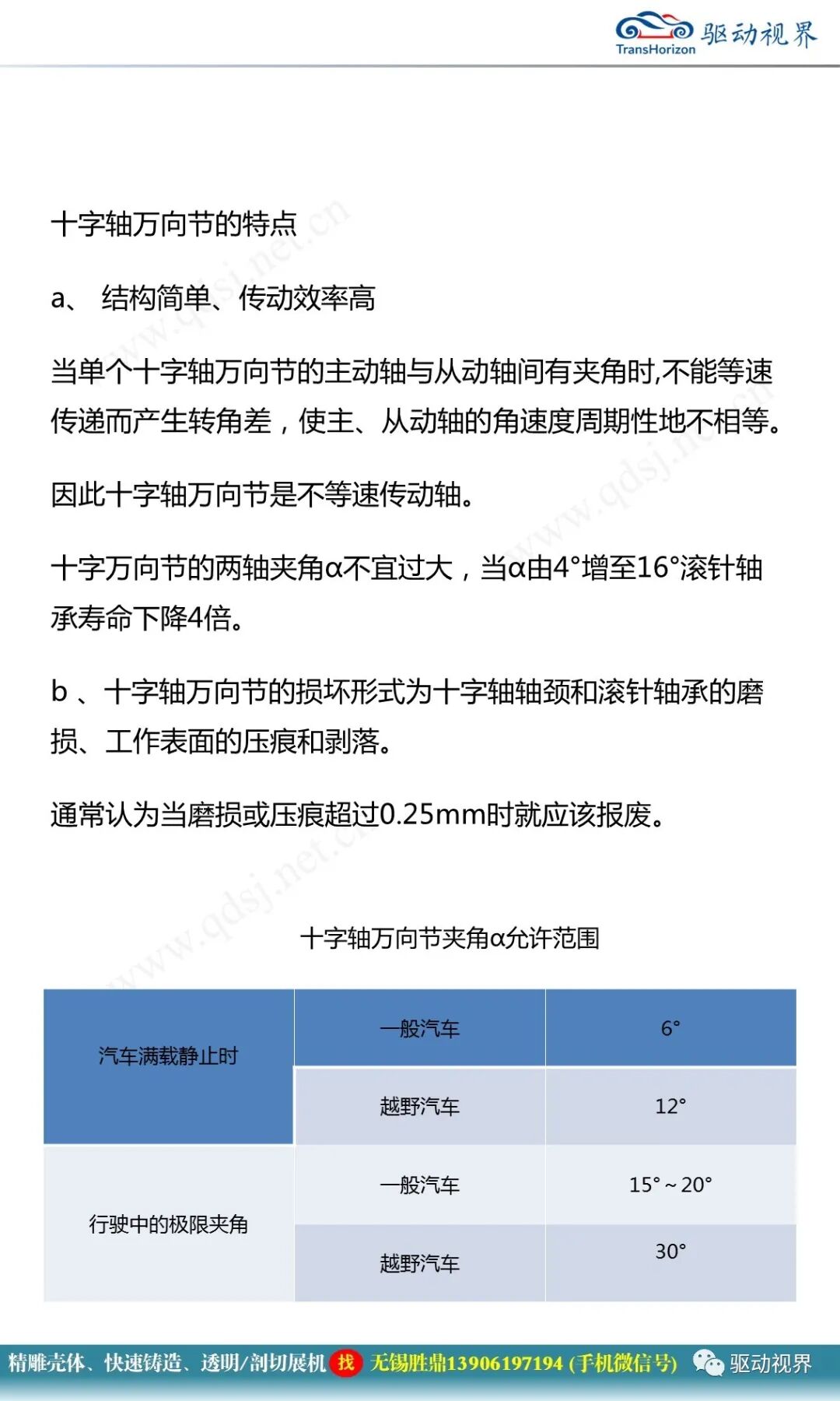 汽車驅動軸培訓材料1.0的圖11
