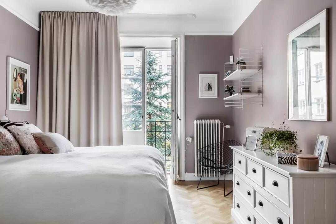 79平北欧风，大胆用色，打造一个复古个性的温馨小家！