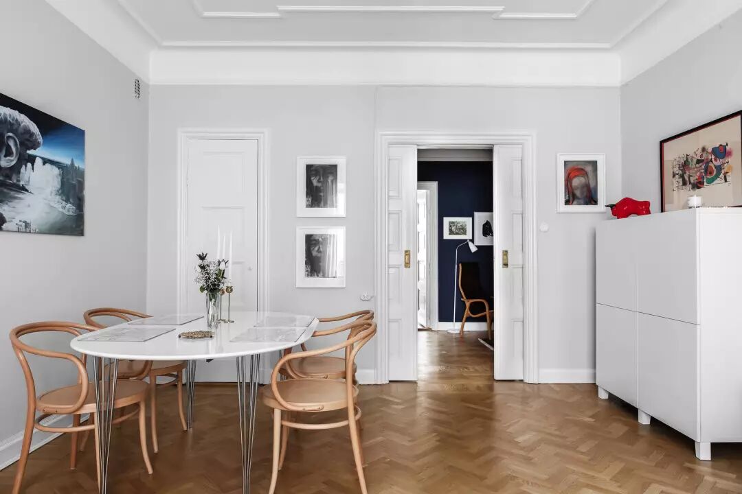 79平北欧风，大胆用色，打造一个复古个性的温馨小家！