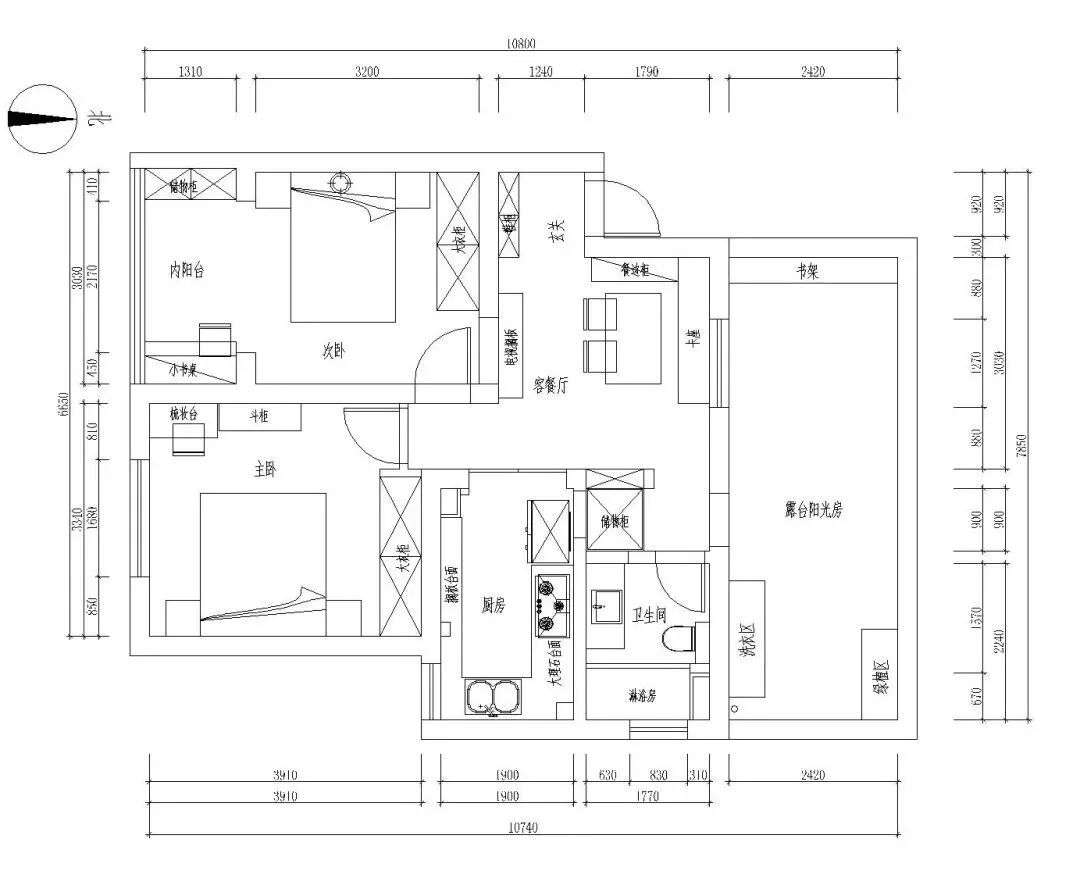 参观同事新房，头一次见阳台改书房+健身房，太实用了
