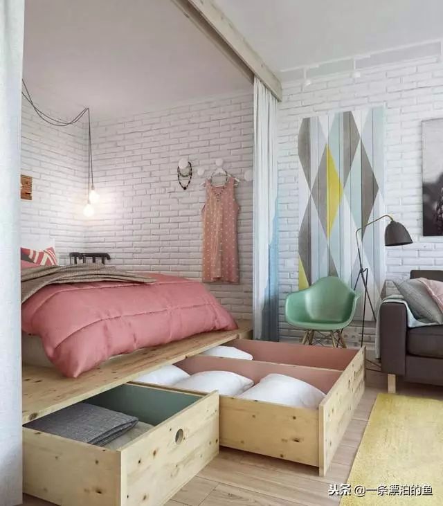 36個年輕人臥室的設計和想法，以最大限度地擴大你的空間 家居 第7張