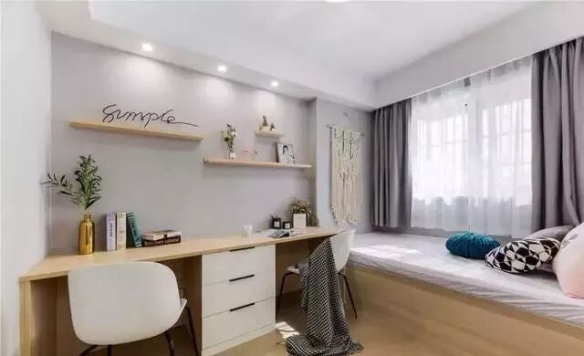 我見過最具實用的北歐風，108㎡客廳竟隔出10㎡的書房，太棒了！ 家居 第8張