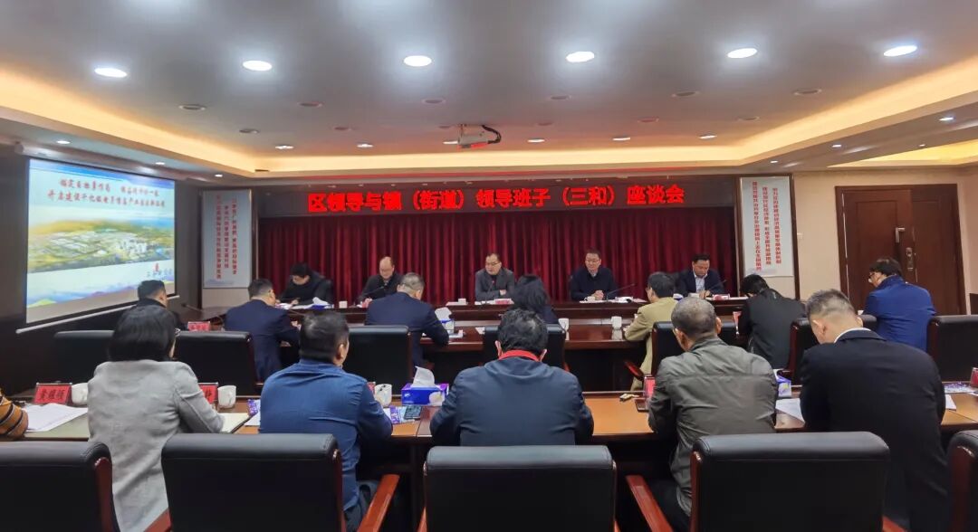 区领导寄语三和街道奋力打造产城村人融合发展示范区