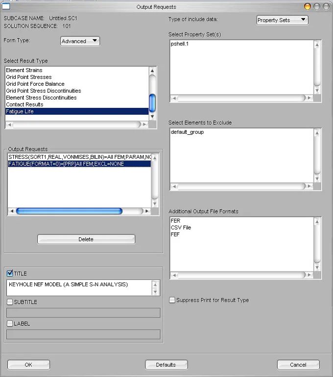 MSC.Nastran嵌入式疲劳分析的图5