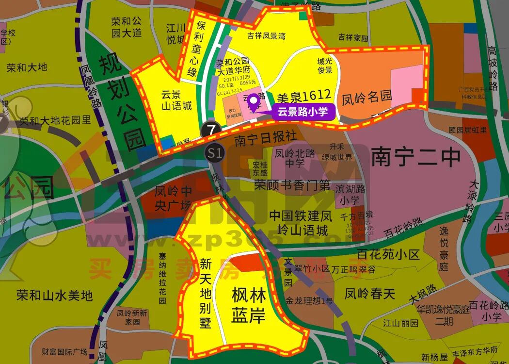 青秀区2022年70所中小学学区划分范围出炉新增6所学校三岸多盘划入