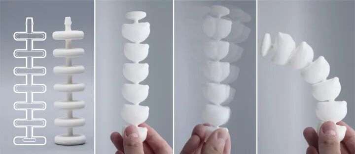 浙江大學團隊利用Raise3D E2 為吹塑工件設計低成本4D打印充氣結構的圖2