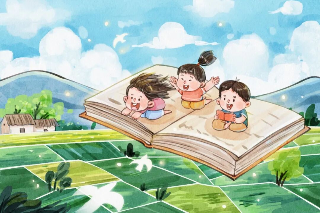 摄图网_402567108_手绘水彩读书日飞翔的书本与儿童治愈系插画(企业商用).jpg