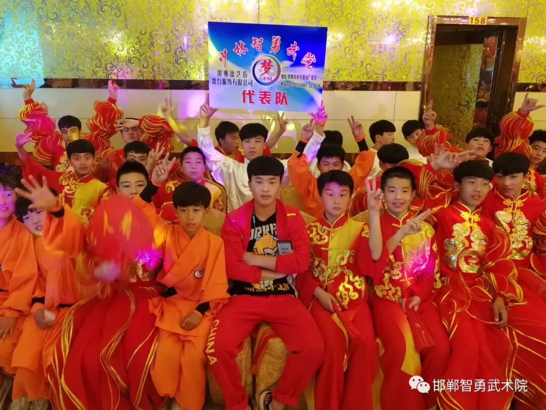 邯郸少林智勇武术院在聚英功夫梦新闻发布会上大显身手-邯山区少林智勇武术学校