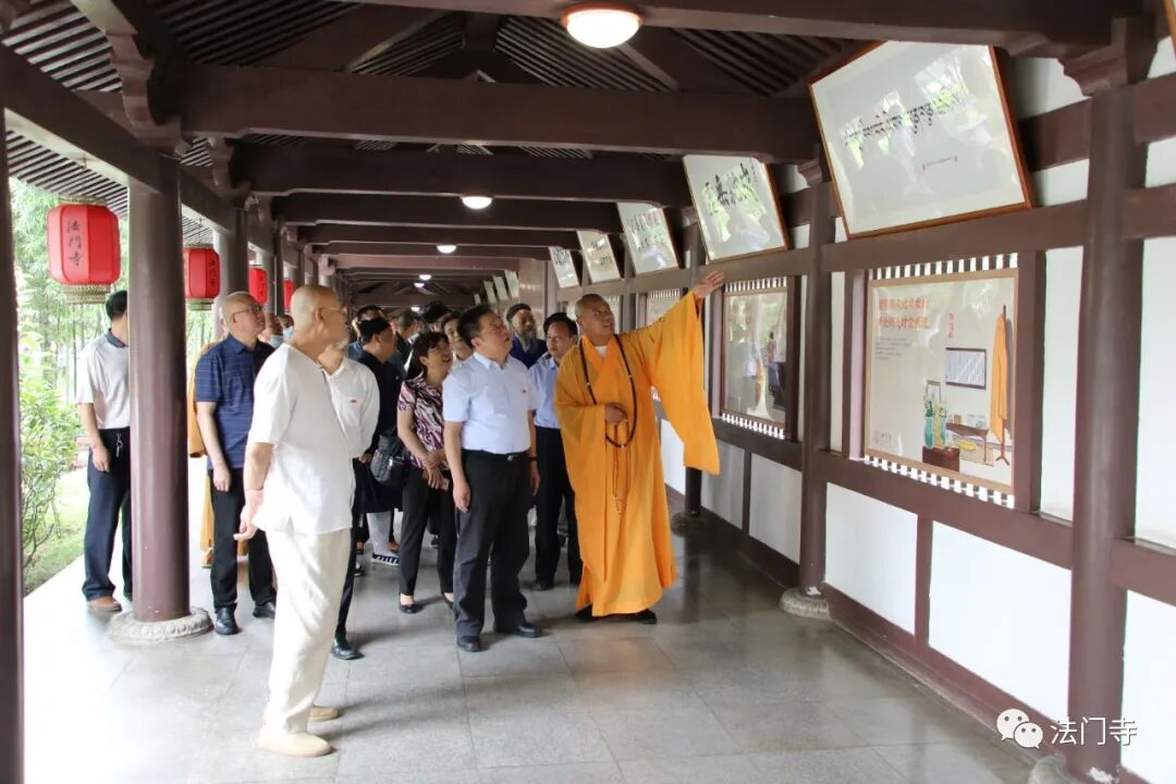 陕西省宗教界庆祝中国共产党成立100周年书法展在法门寺开展