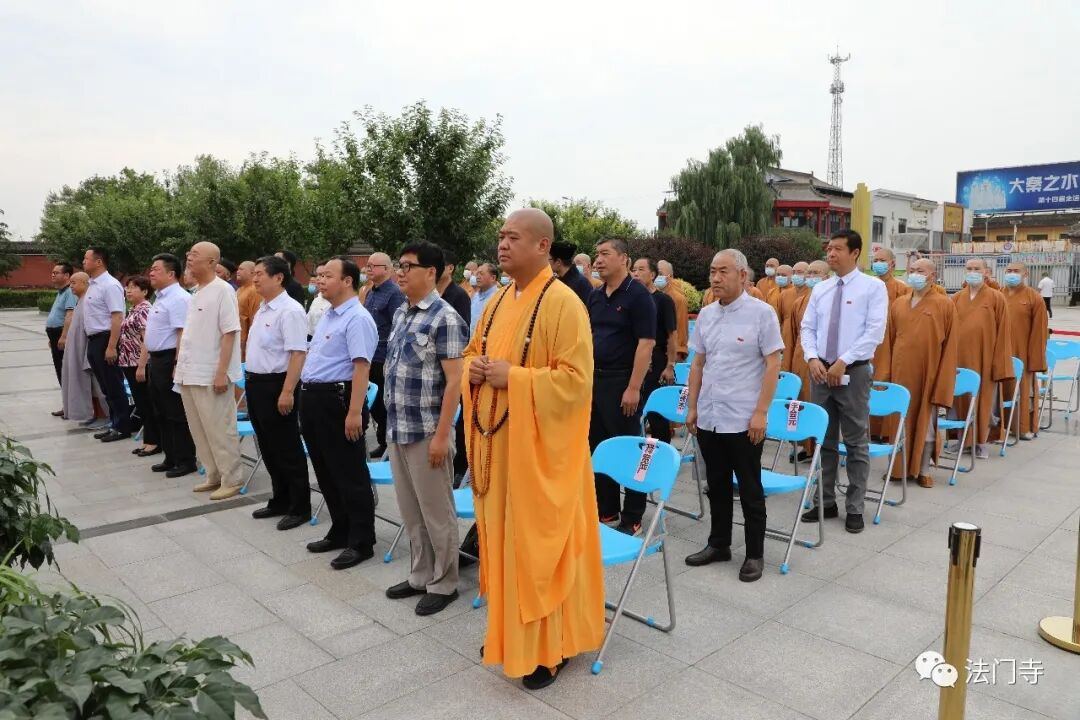 陕西省宗教界庆祝中国共产党成立100周年书法展在法门寺开展