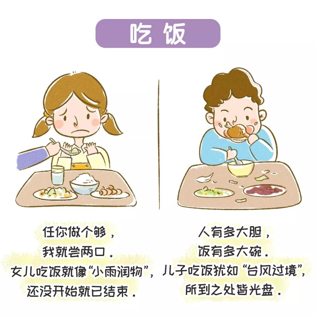 养儿子和养女儿有什么区别？太真实了，哈哈哈哈哈......