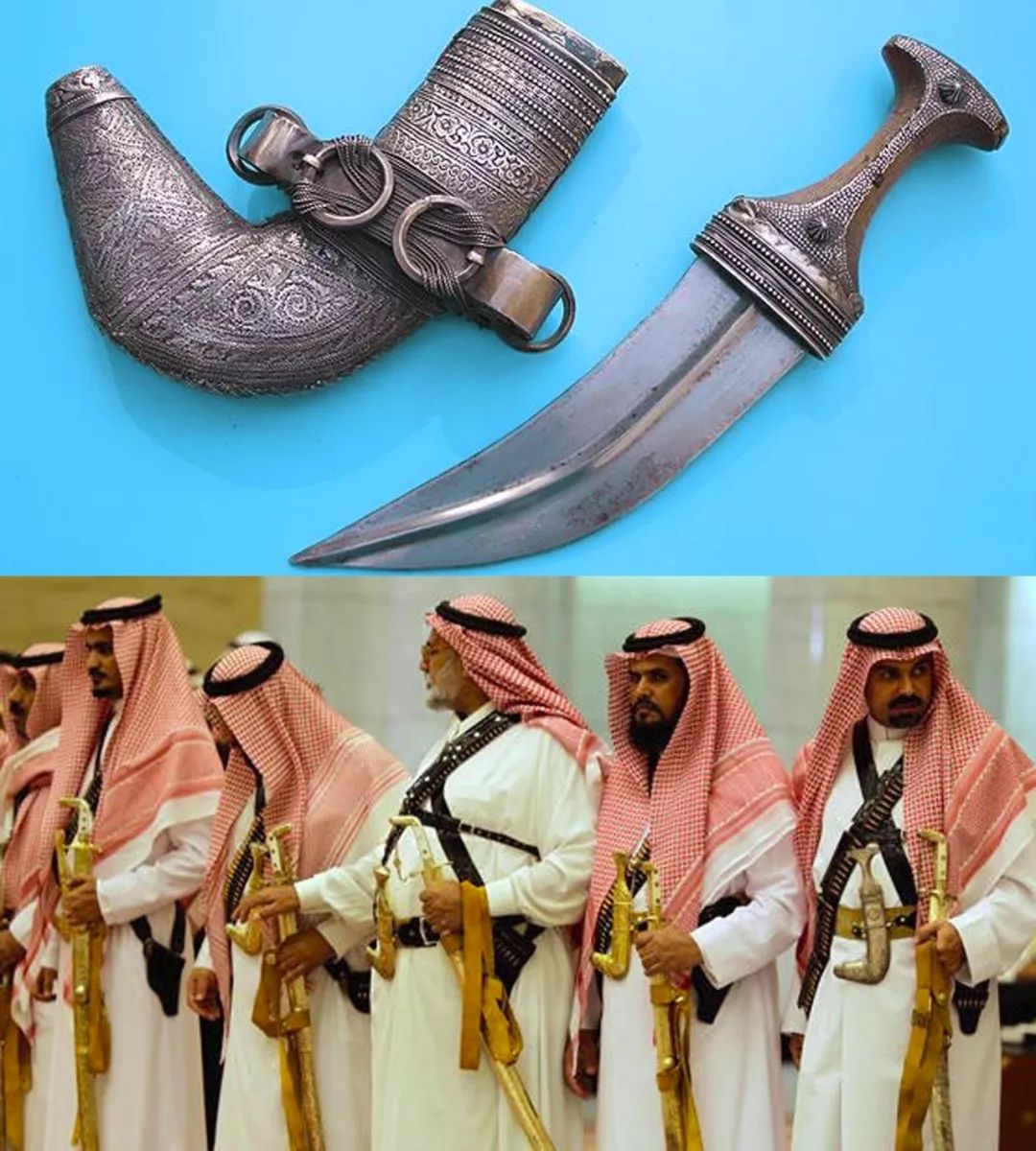 阿拉伯弯刀匕首图片