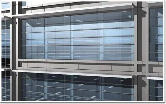 半隐框 横明竖隐玻璃幕墙