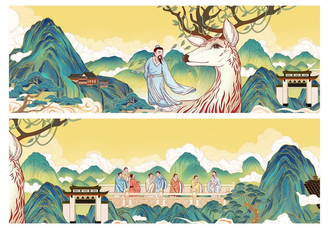 《白鹿洞书院》贺婷■ 专业方向:动漫插画指导老师:杨平作品说明:本