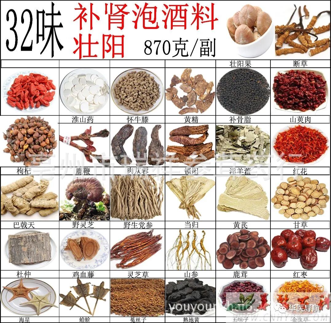 补肾壮阳中药泡酒方子大全