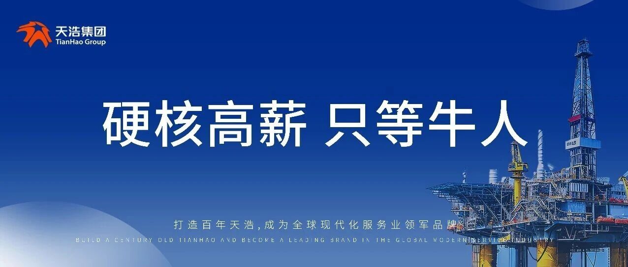 天浩直聘 | 渤海 | 打捞工程师、材料监督,硬核高薪,只等牛人,名额有限,速投递!