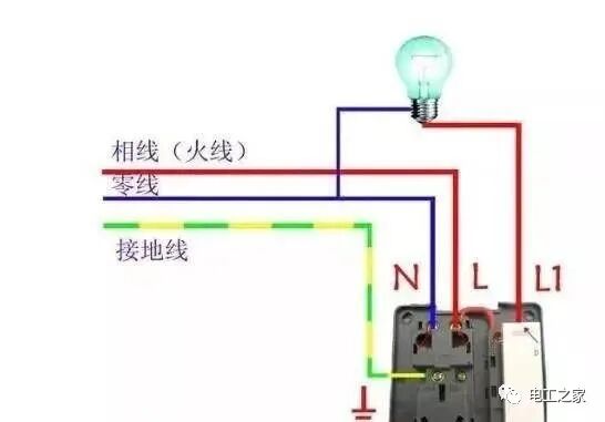一开五孔插座的接线方法图解的图2