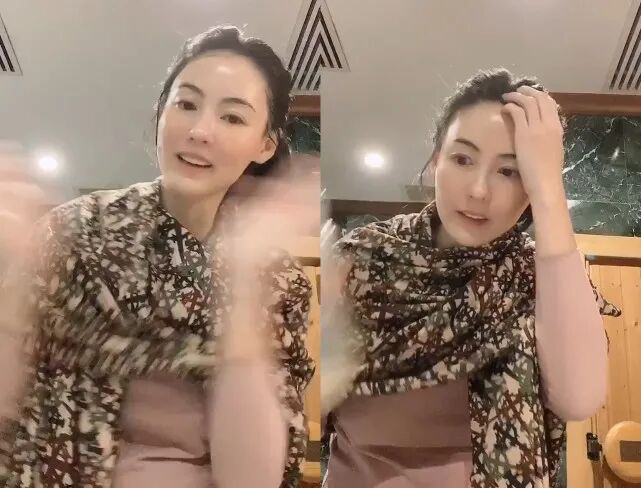 被传与谢霆锋复合后，张柏芝出镜腰腹再隆起变圆，大围巾都遮不住（组图） - 15