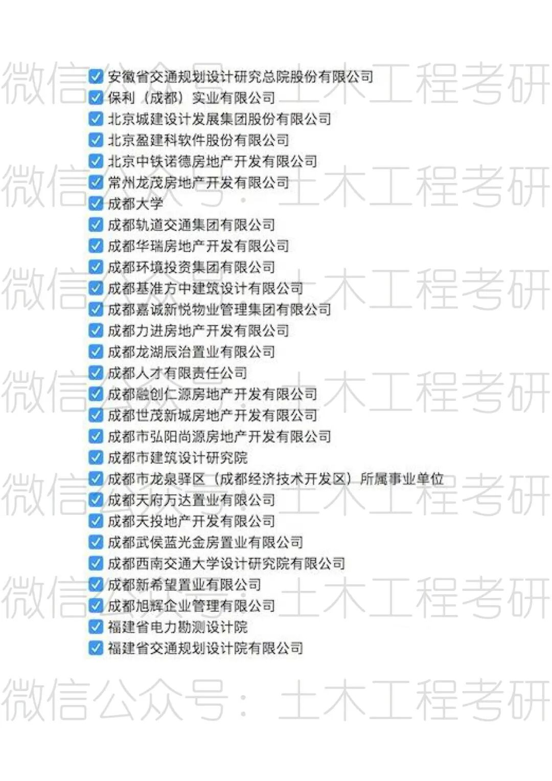 【就業單位】西南交通大學2020屆土木碩士就業單位統計的圖1