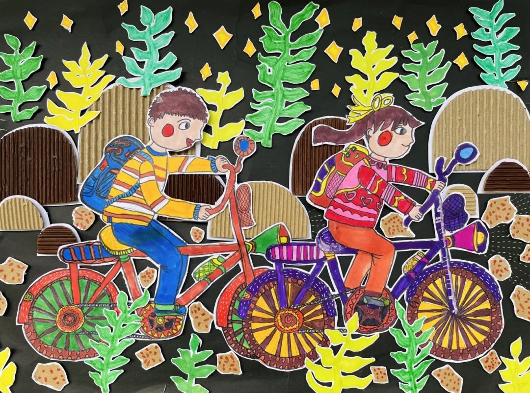 作者：张嘉桐 作品名称 《童行友好路共筑成长梦》组别：绘画小学组奖项：二等奖.jpeg