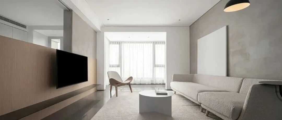 123㎡“极简风”医生之家，弧形转角、水泥漆、玻璃...将收纳藏于无形！