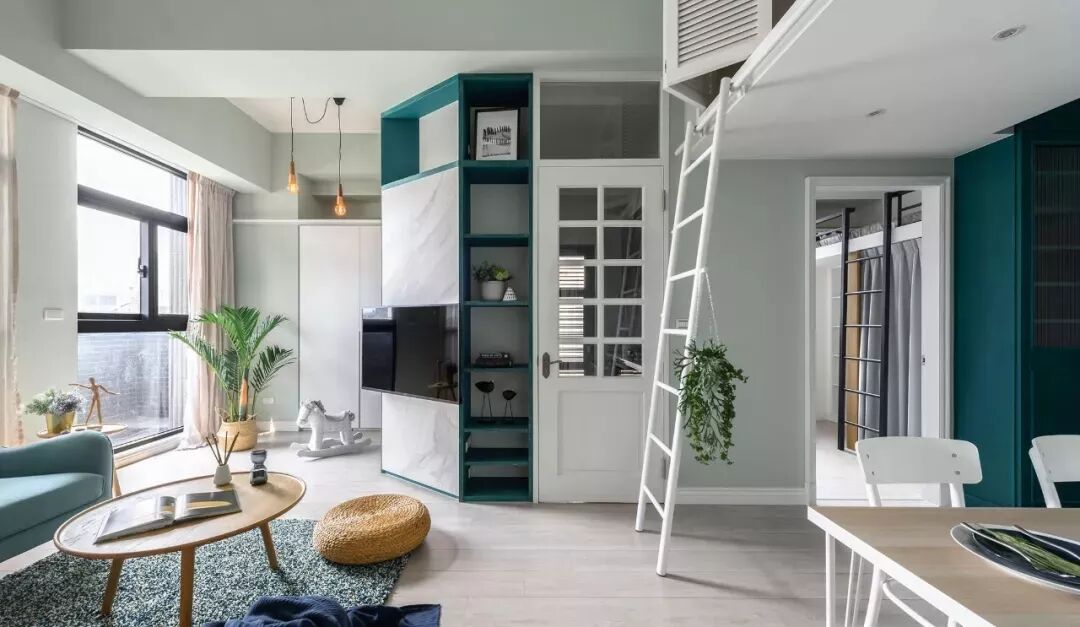 高雄70㎡清爽简约loft公寓 | 奥立佛室内设计 - 马蹄室内设计网