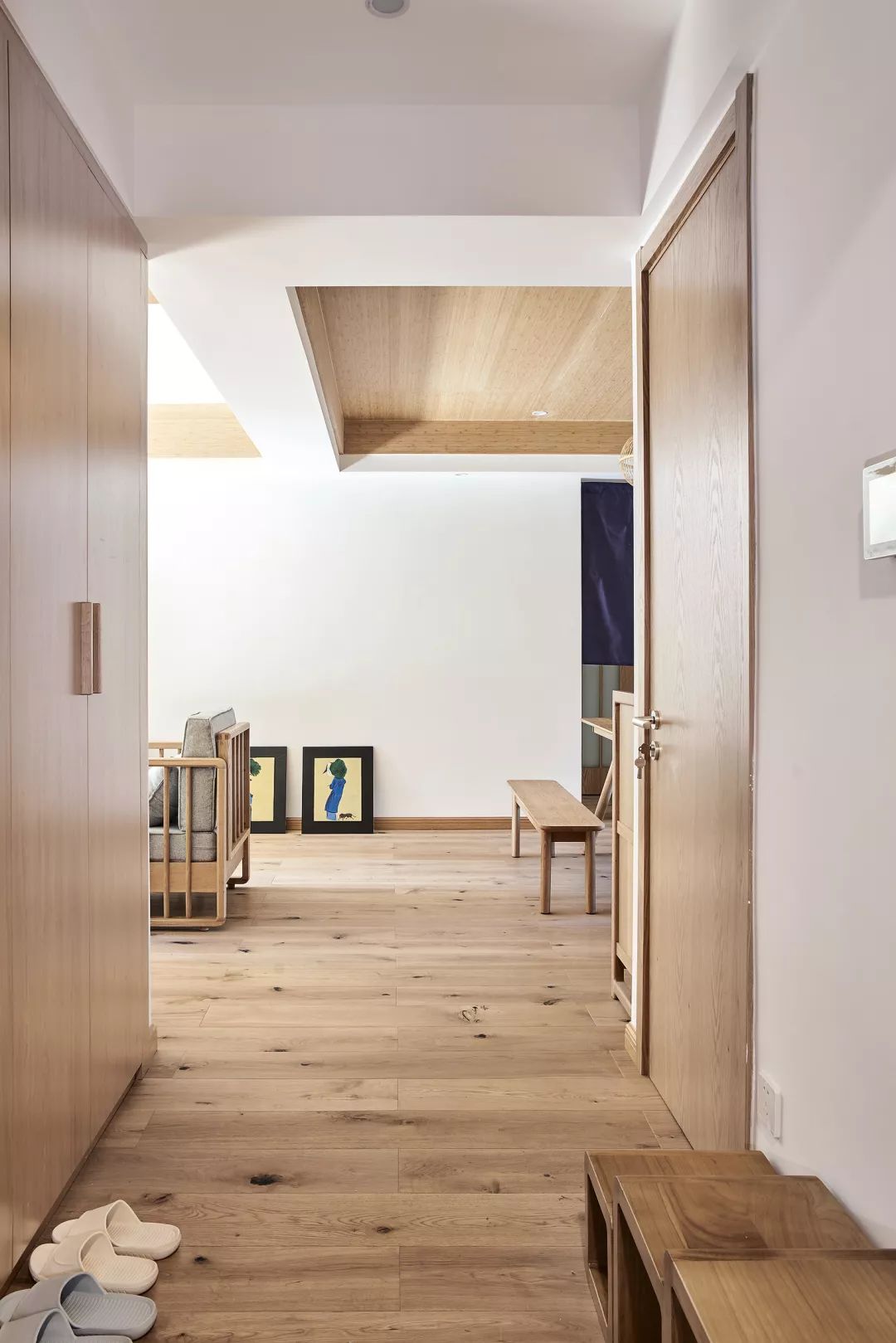 131平的日式風三居室，輕鬆舒適而又文藝簡約的家 家居 第3張