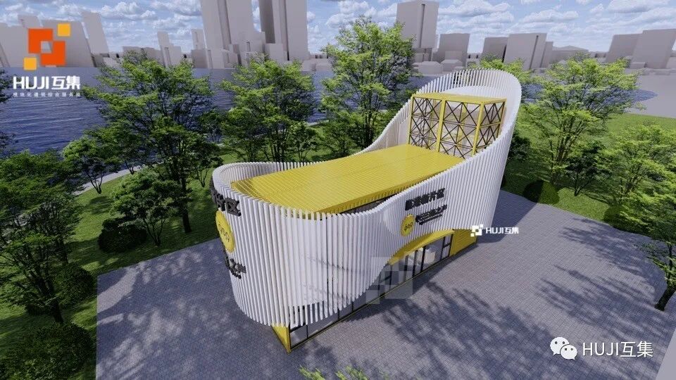 上海临港滴水湖直播室，艺术品化的集装箱设计-HUJI互集