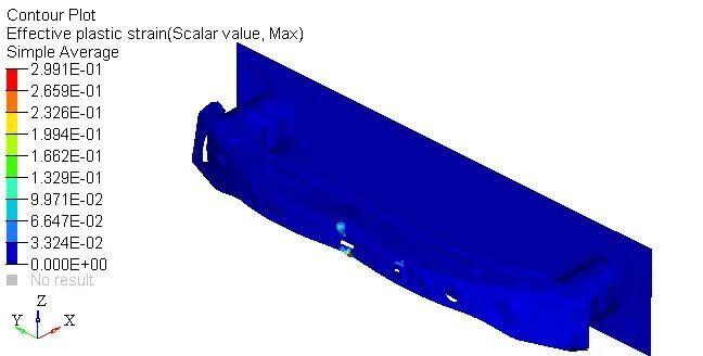 基于LS-DYNA的铝合金前防撞横梁结构设计与优化的图7