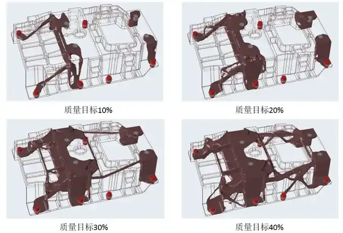 基于solidThinking的副仪表板支撑铝架拓扑优化的图9