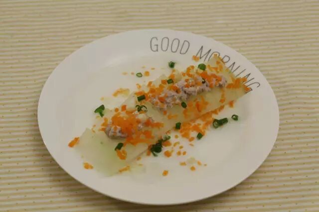 【12M+】夏日主打明星辅食—肉末蒸冬瓜