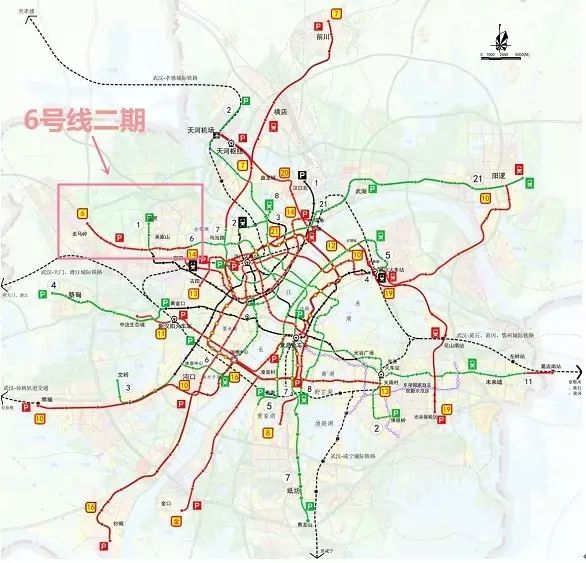 地鐵7號線三期 武漢第二條對接機場航站樓的地鐵線 線路走向:7號