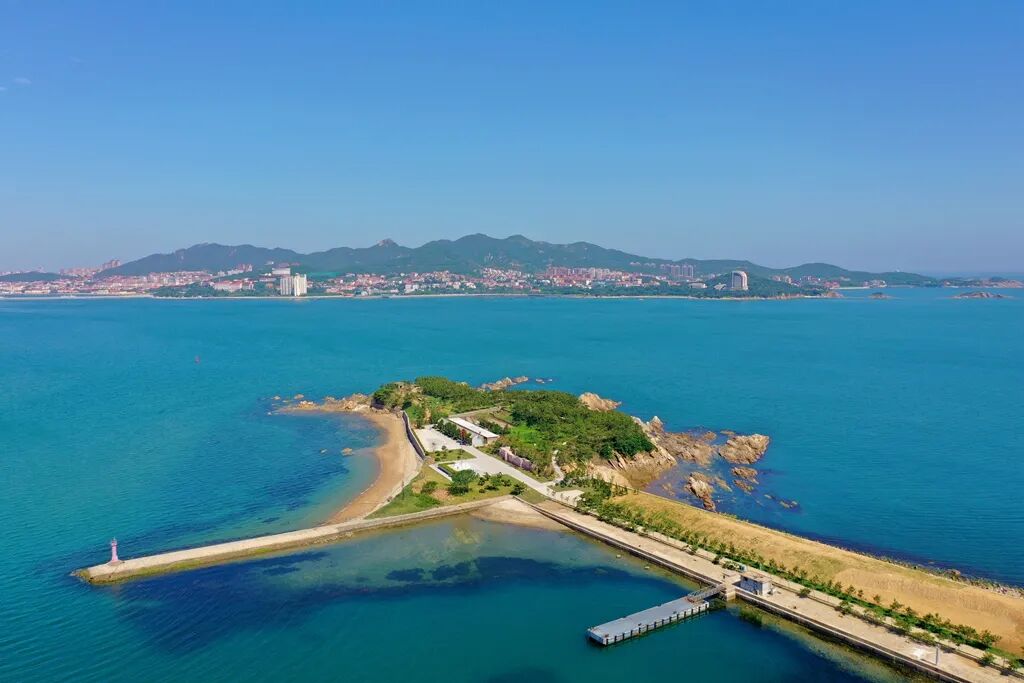 威海刘公岛航拍大片新鲜出炉,每一张都惊艳! - 好客山东网