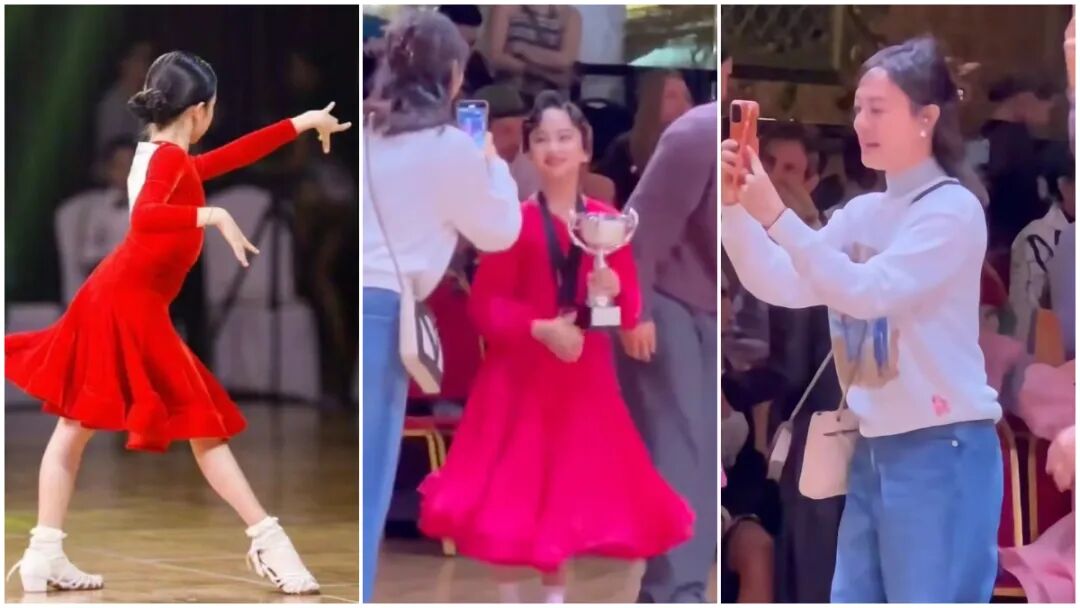 女儿英国拉丁舞比赛夺冠孙俪全程记录满脸骄傲| 新唐人电视台